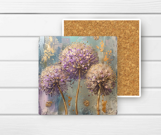 4x4 Ceramic Coaster (E17H) - Make a Wish
