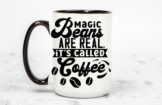 Magic Beans are real it's called Coffee 15 OZ Coffee Mug