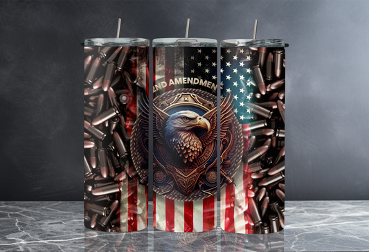 2nd Amendment 20 oz Skinny Tumbler