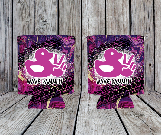 Wave Dammit! JEEP Wave Beer / Can Koozie / Cooler