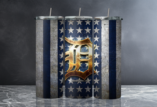 Detroit Tigers 20 oz Skinny Tumbler