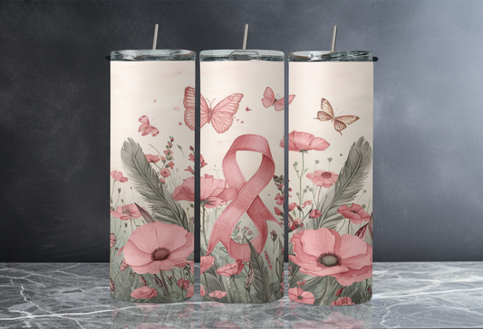 Breast Cancer Awareness 20 oz Skinny Tumbler