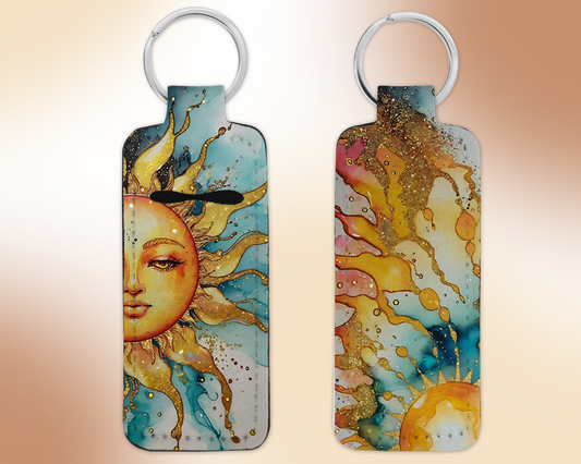 Chapstick / Lip Balm Keychain - Sun