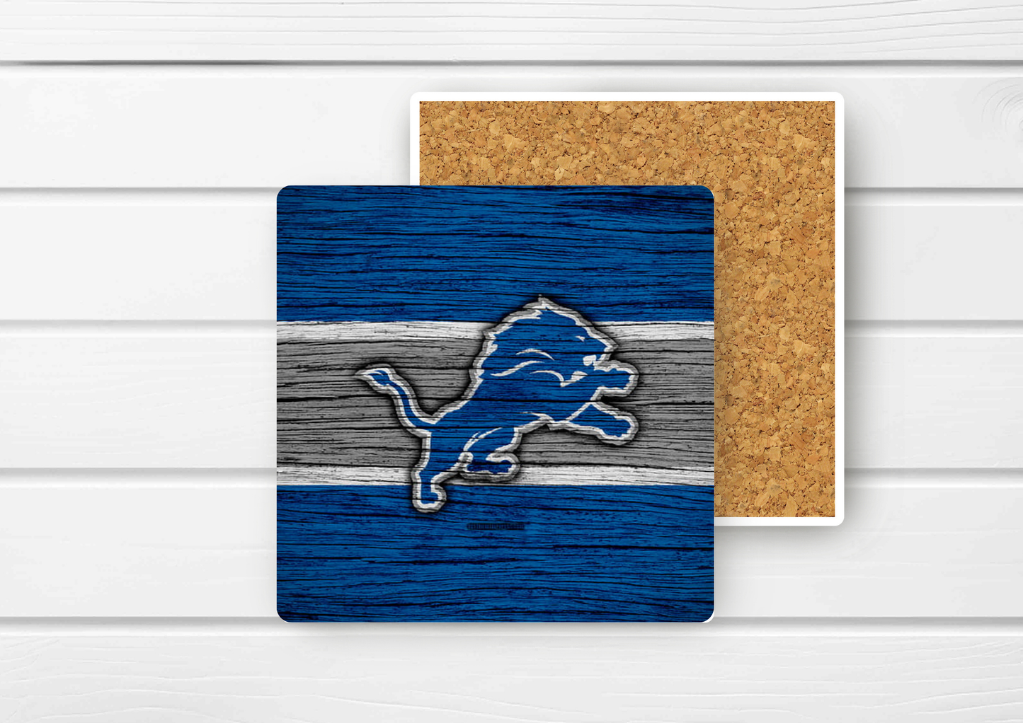 4x4 Ceramic Coaster - Detroit Lions (E59H)