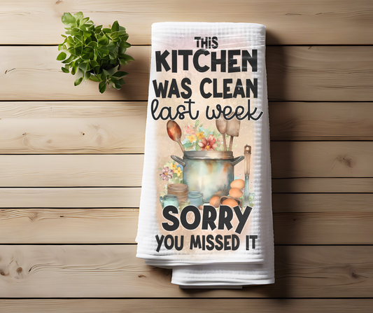 Waffle Weave Towels (24x16 in) - Kitchen was clean yesterday