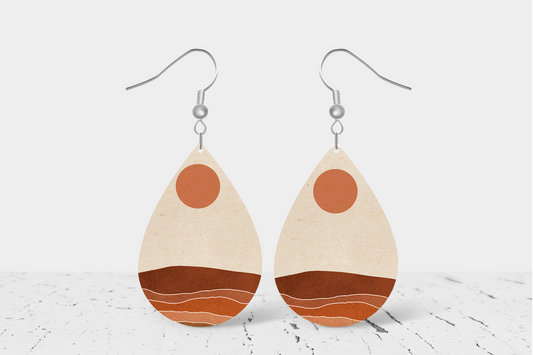 Sun & Dessert Teardrop Earrings