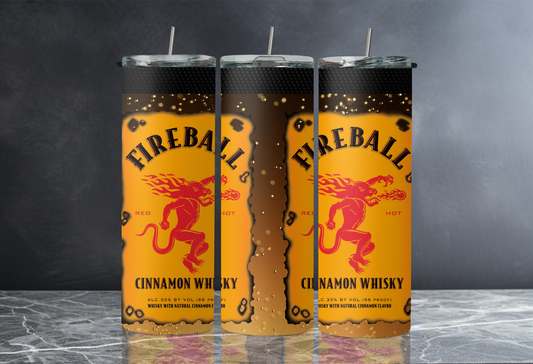 Fireball 20 oz Skinny Tumbler