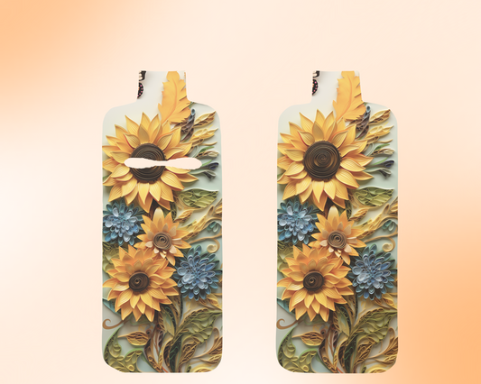 Chapstick / Lip Balm Keychain - Sunflowers