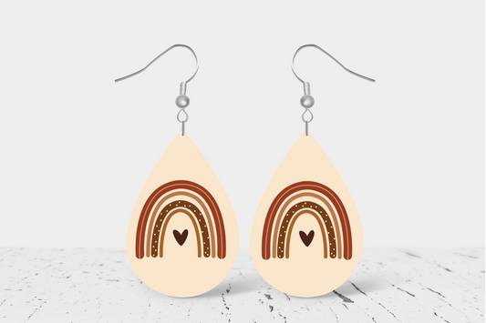 Rainbow BOHO Teardrop Earrings