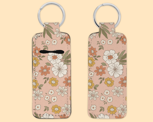 Chapstick / Lip Balm Keychain - Floral