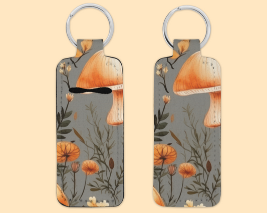 Chapstick / Lip Balm Keychain - Mushroom