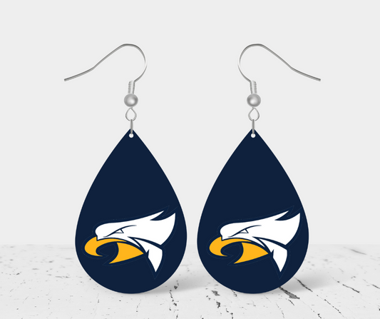 Teardrop Earrings - School Spirit - Hudsonville Eagles