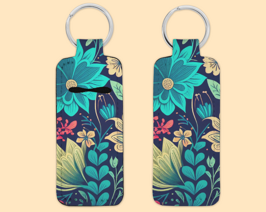 Chapstick / Lip Balm Keychain - Floral