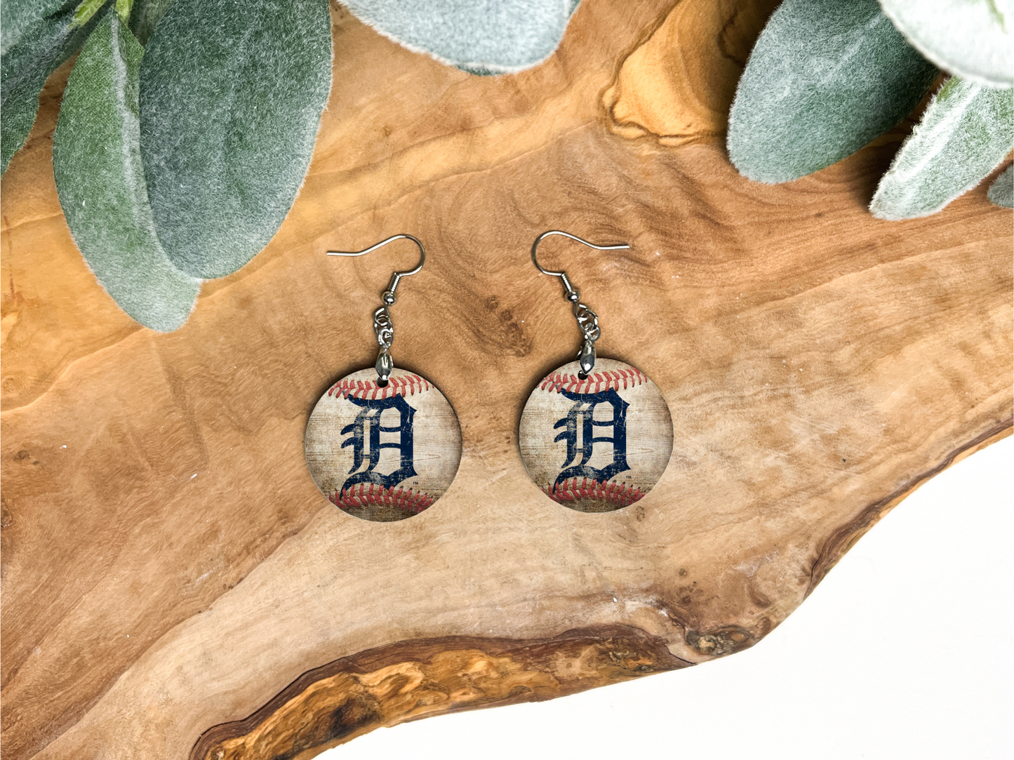 Round Earrings (E84R) – Detroit Tigers Spirit