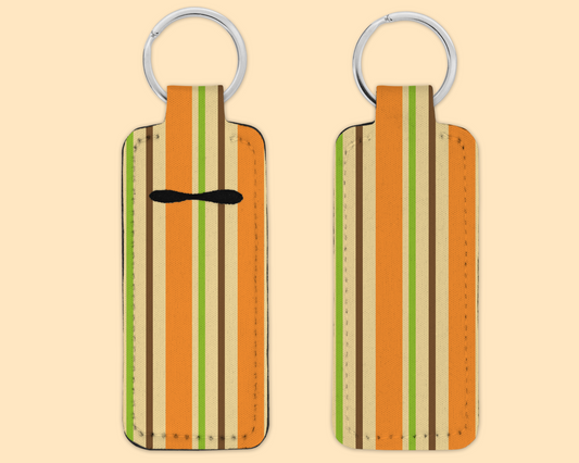 Chapstick / Lip Balm Keychain - Stripes