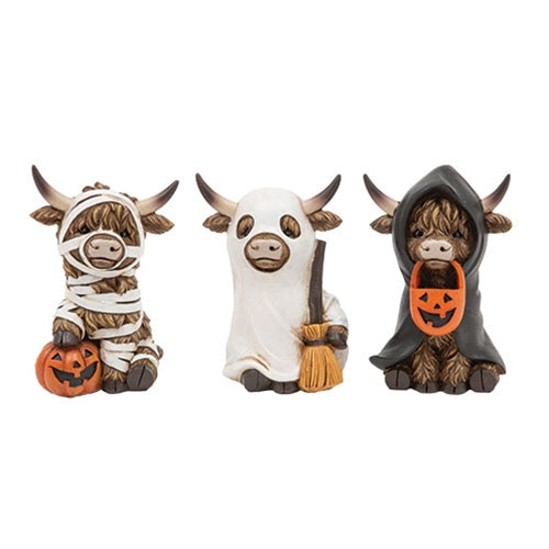 Resin Halloween Highland Figure - 3 Asstd.