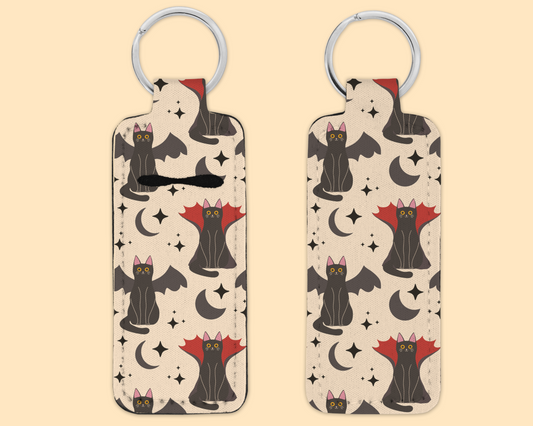 Chapstick / Lip Balm Keychain - Vampire Cats