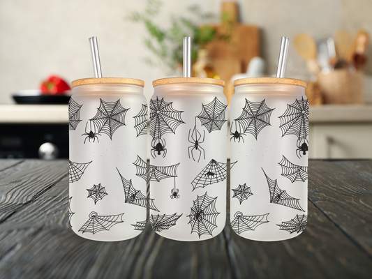 Spider Webs 20 oz Glass Cup