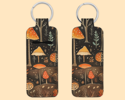 Chapstick / Lip Balm Keychain - Mushroom