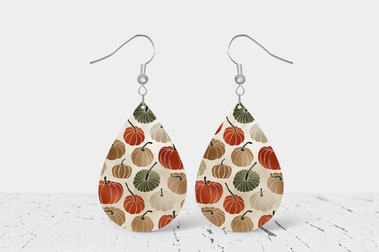 Teardrop Earrings (H7E) - Fall / Halloween Earrings