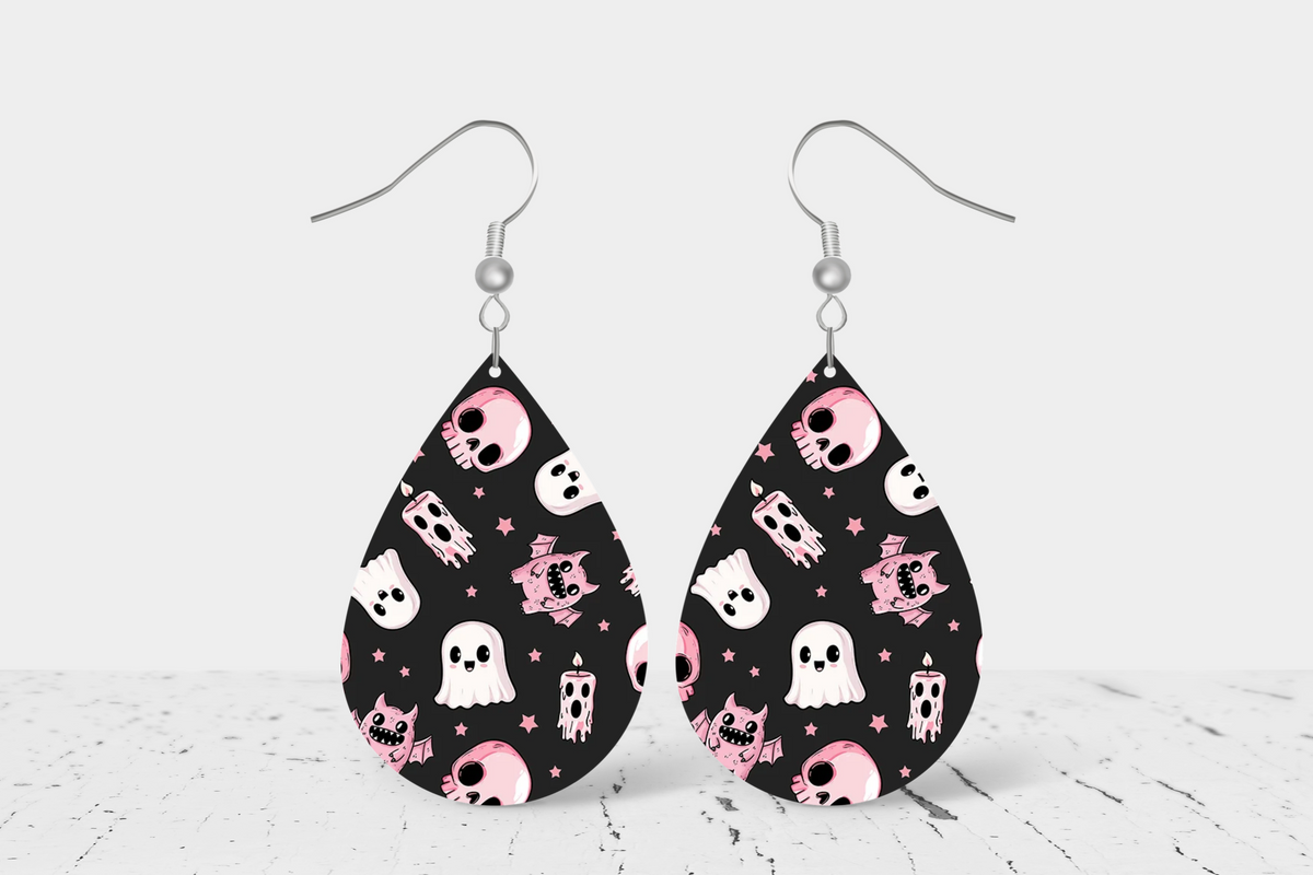 Teardrop Earrings (H9E) - Fall / Halloween Earrings
