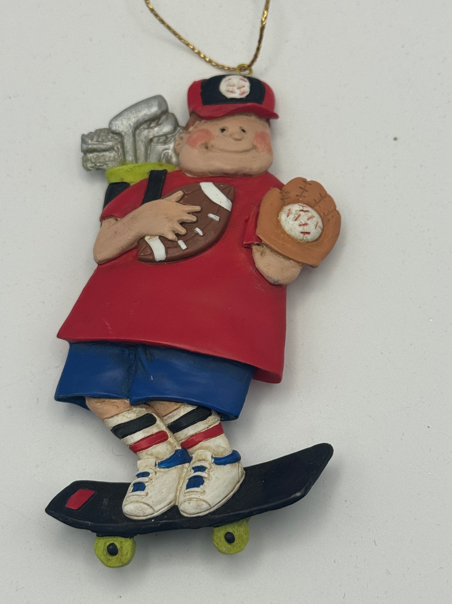 Midwest of Cannon Falls “All Sports Boy” Christmas Ornament – Vintage 4"