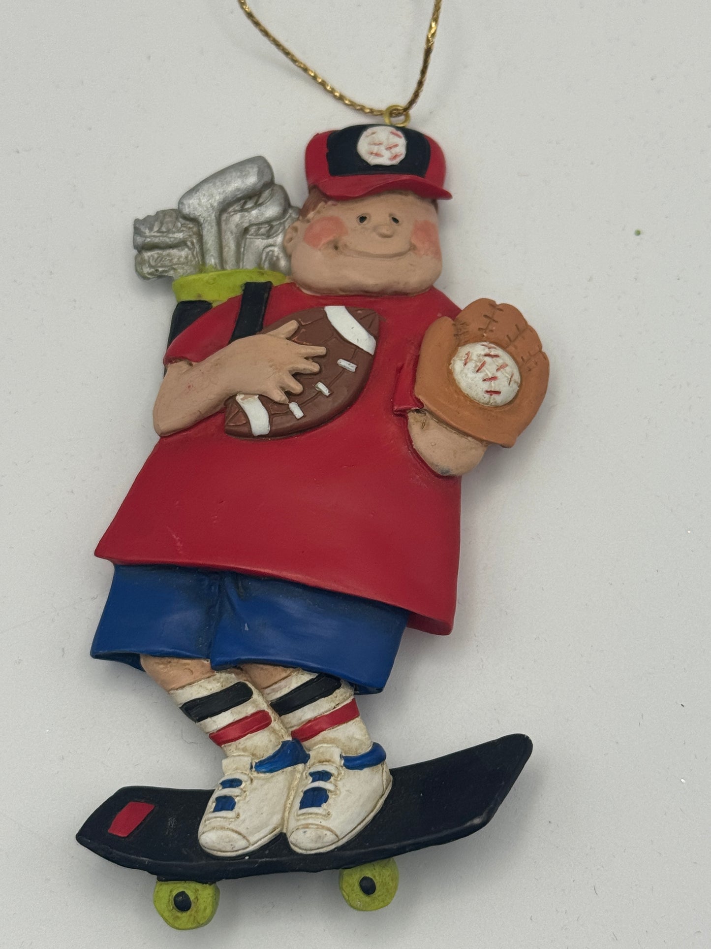 Midwest of Cannon Falls “All Sports Boy” Christmas Ornament – Vintage 4"