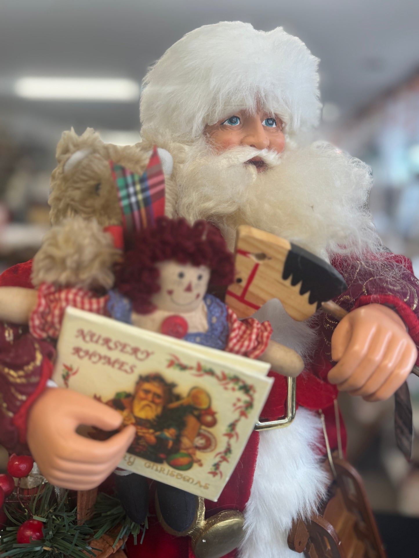 Karen Didion Toymaker Santa Figurine – 17" Collectible Christmas Decor