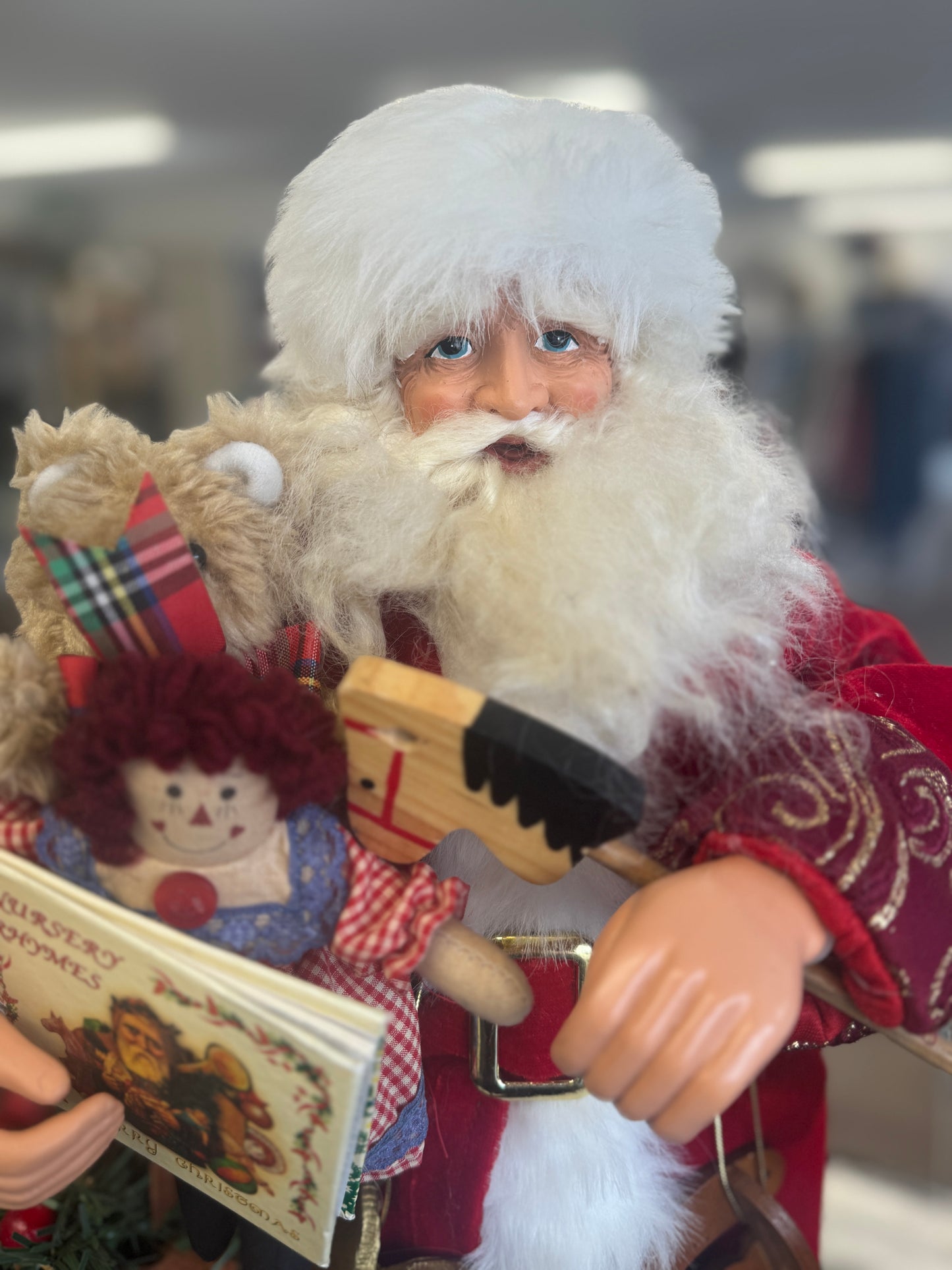 Karen Didion Toymaker Santa Figurine – 17" Collectible Christmas Decor