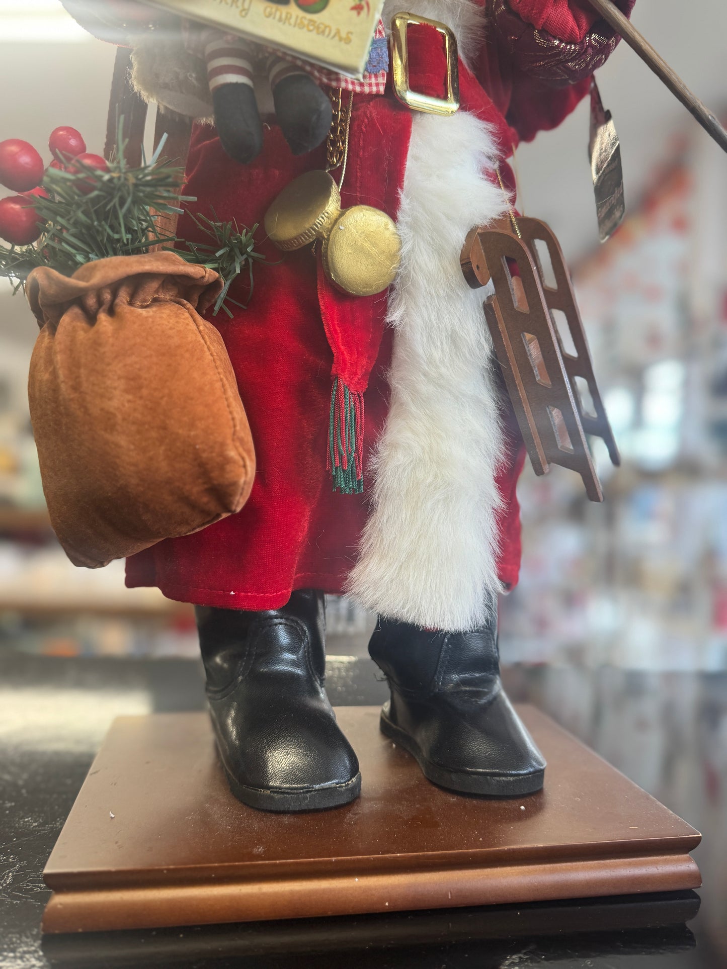 Karen Didion Toymaker Santa Figurine – 17" Collectible Christmas Decor