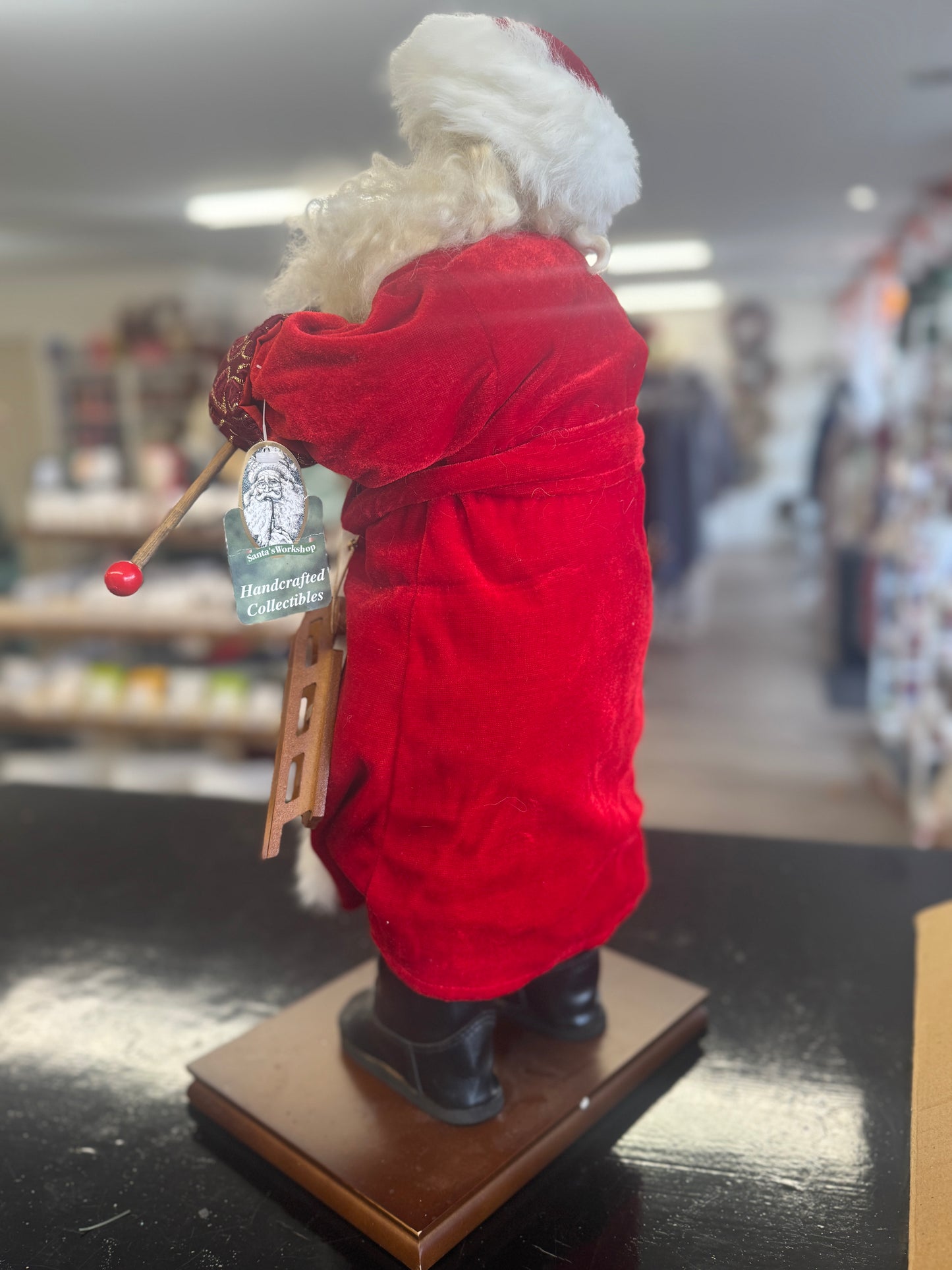 Karen Didion Toymaker Santa Figurine – 17" Collectible Christmas Decor