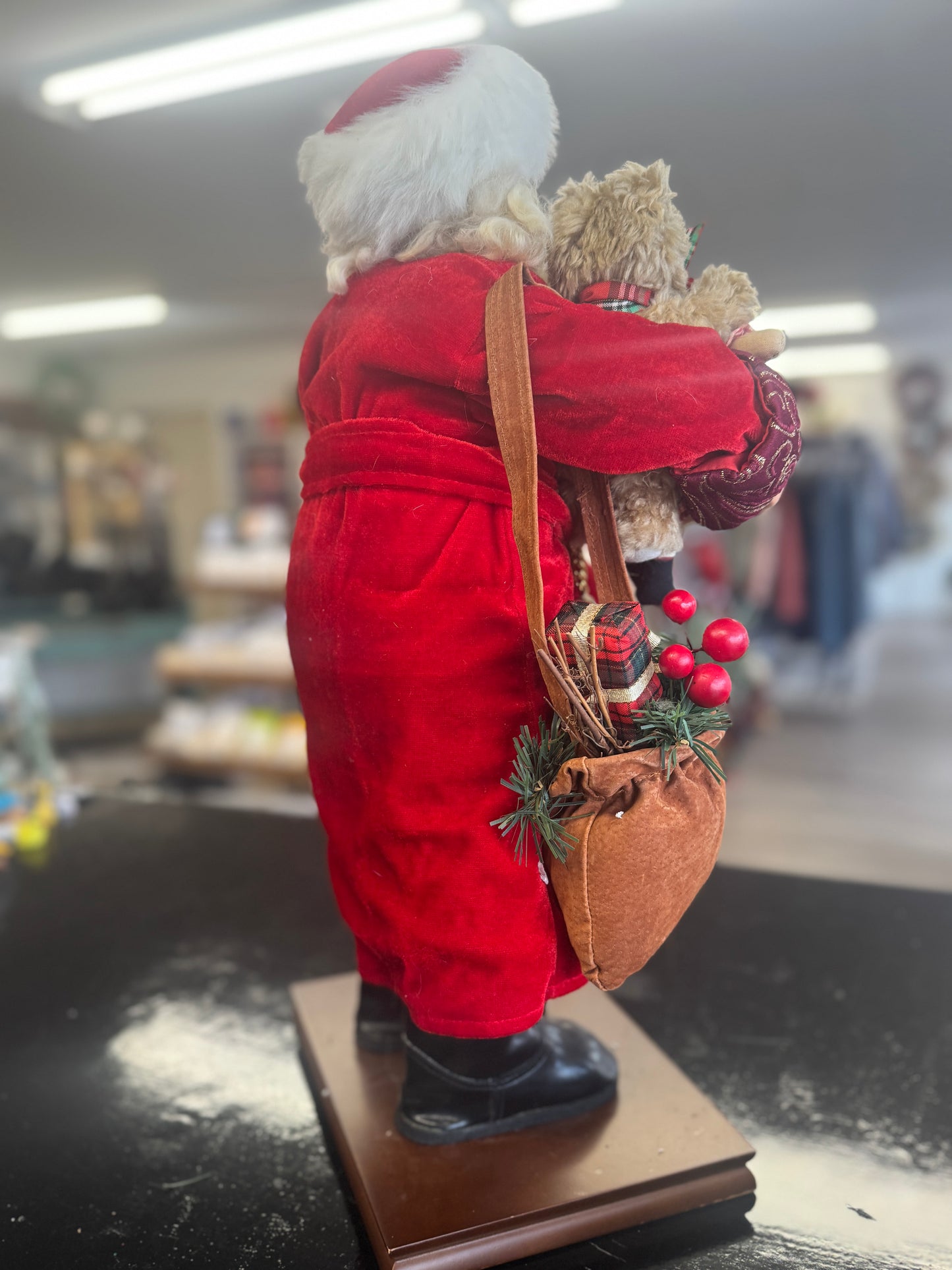 Karen Didion Toymaker Santa Figurine – 17" Collectible Christmas Decor