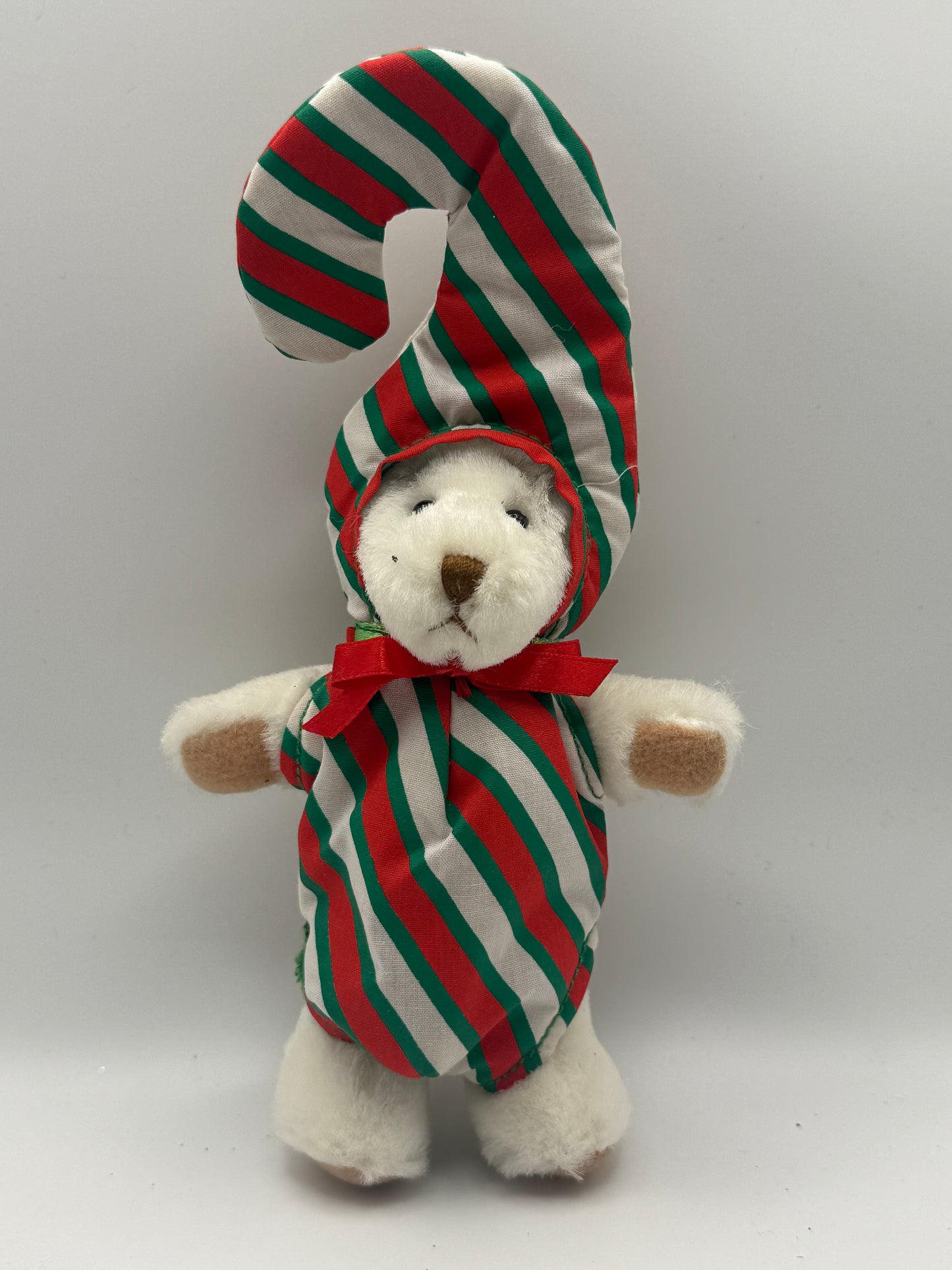 Ganz Wee Bear “Peppermint” – Candy Cane Costume Christmas Bear (5–7")