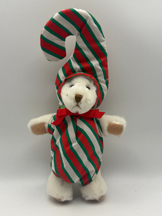 Ganz Wee Bear “Peppermint” – Candy Cane Costume Christmas Bear (5–7")
