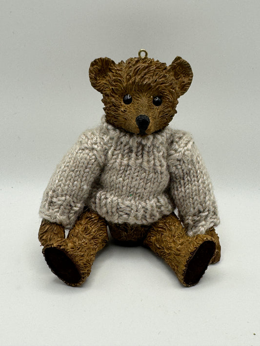 Boyds Bear Ceramic Figurine – Movable Arms & Legs with Sweater (4")