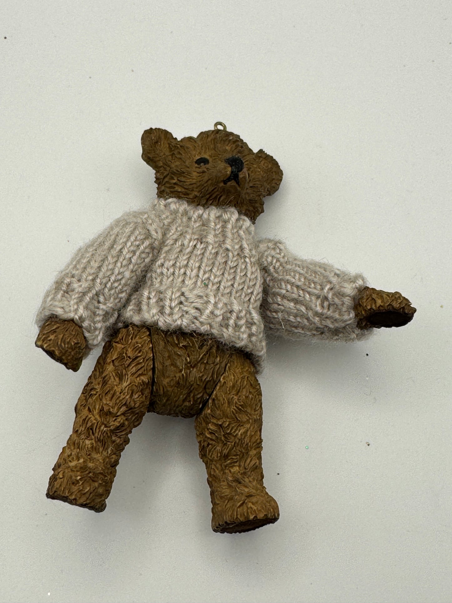 Boyds Bear Ceramic Figurine – Movable Arms & Legs with Sweater (4")