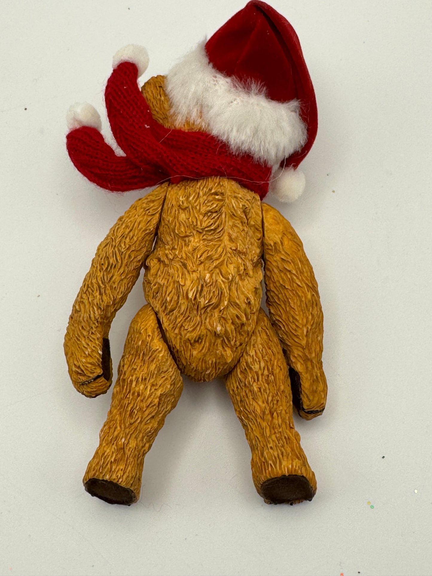 Boyds Bear Ceramic Figurine – Posable Santa Hat & Scarf (5")