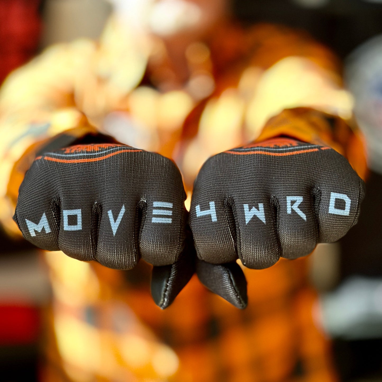 Black Gloves - Purple Logo