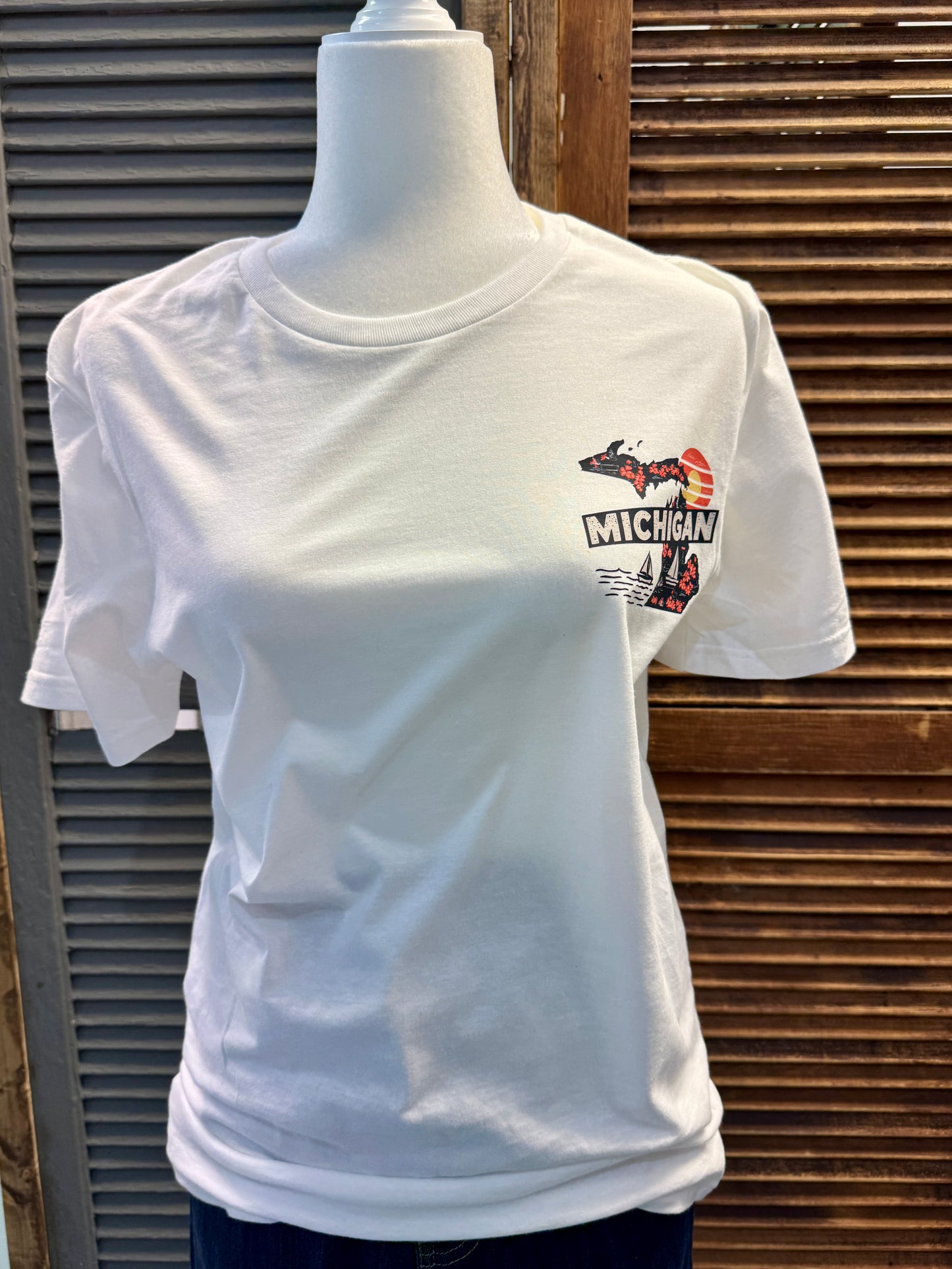 Michigan Floral Sunset Graphic Tee
