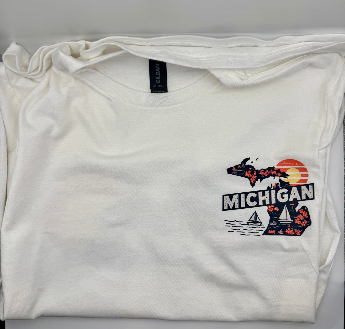 Michigan Floral Sunset Graphic Tee