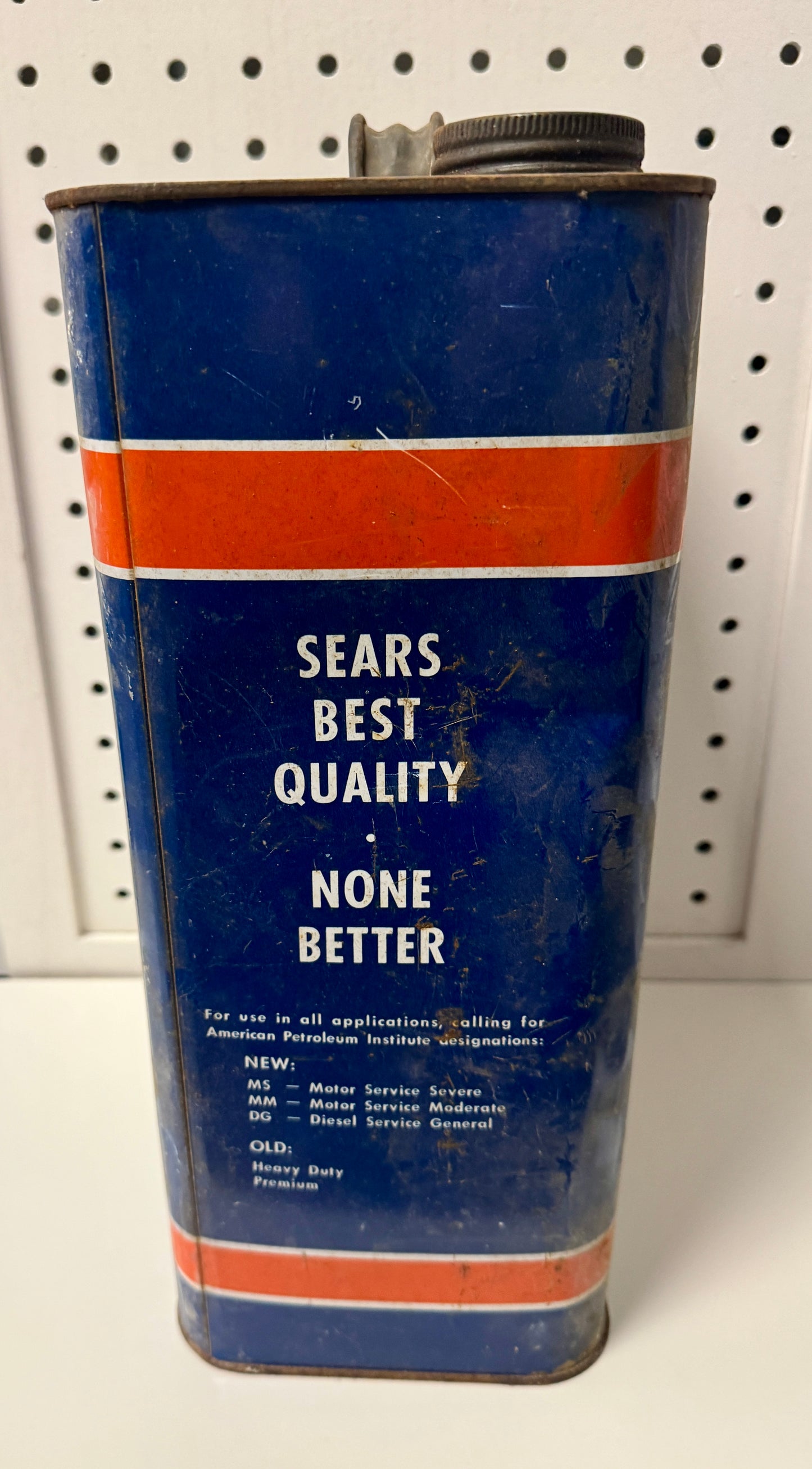 Vintage Allstate 10-Quart Motor Oil Tin (Sears)