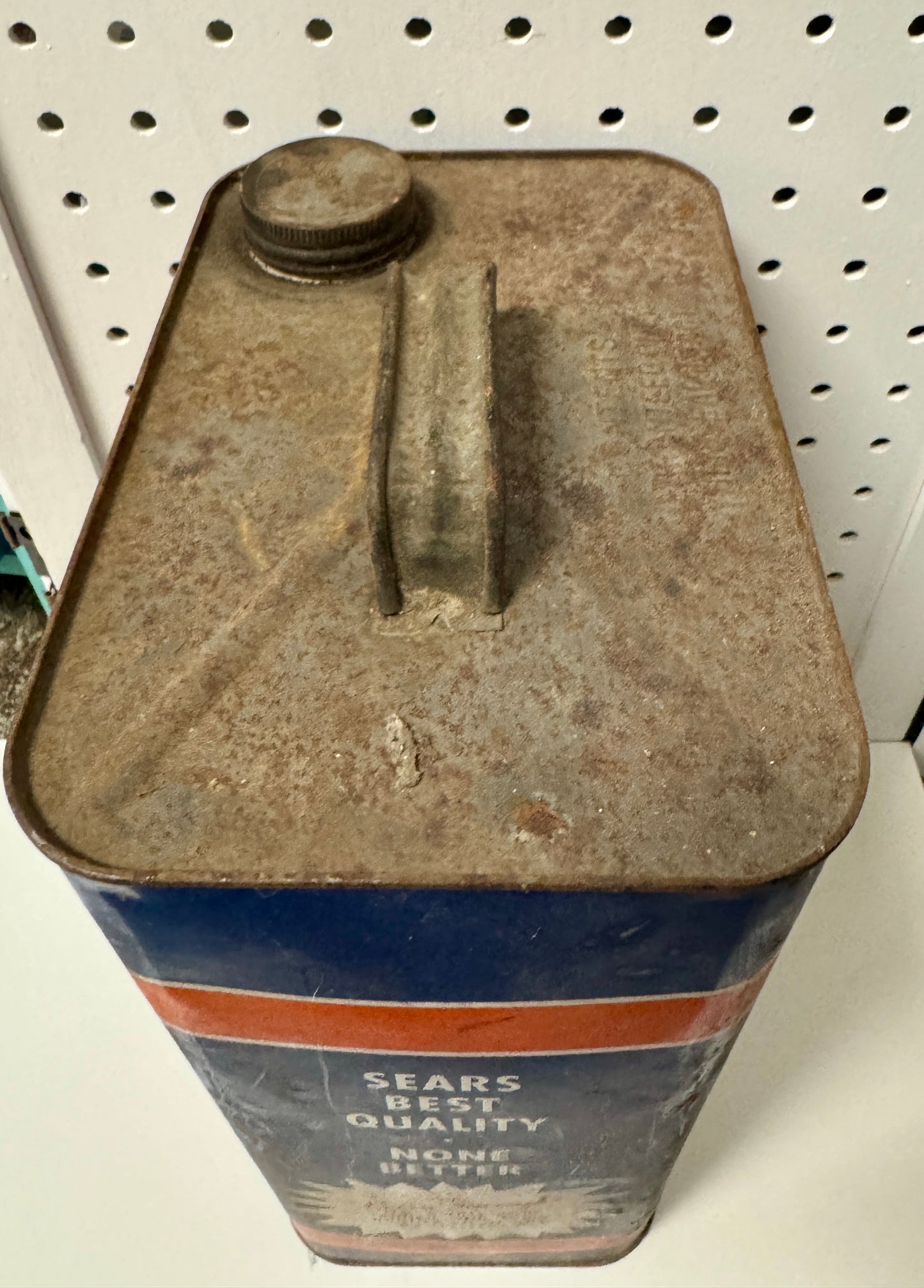 Vintage Allstate 10-Quart Motor Oil Tin (Sears)