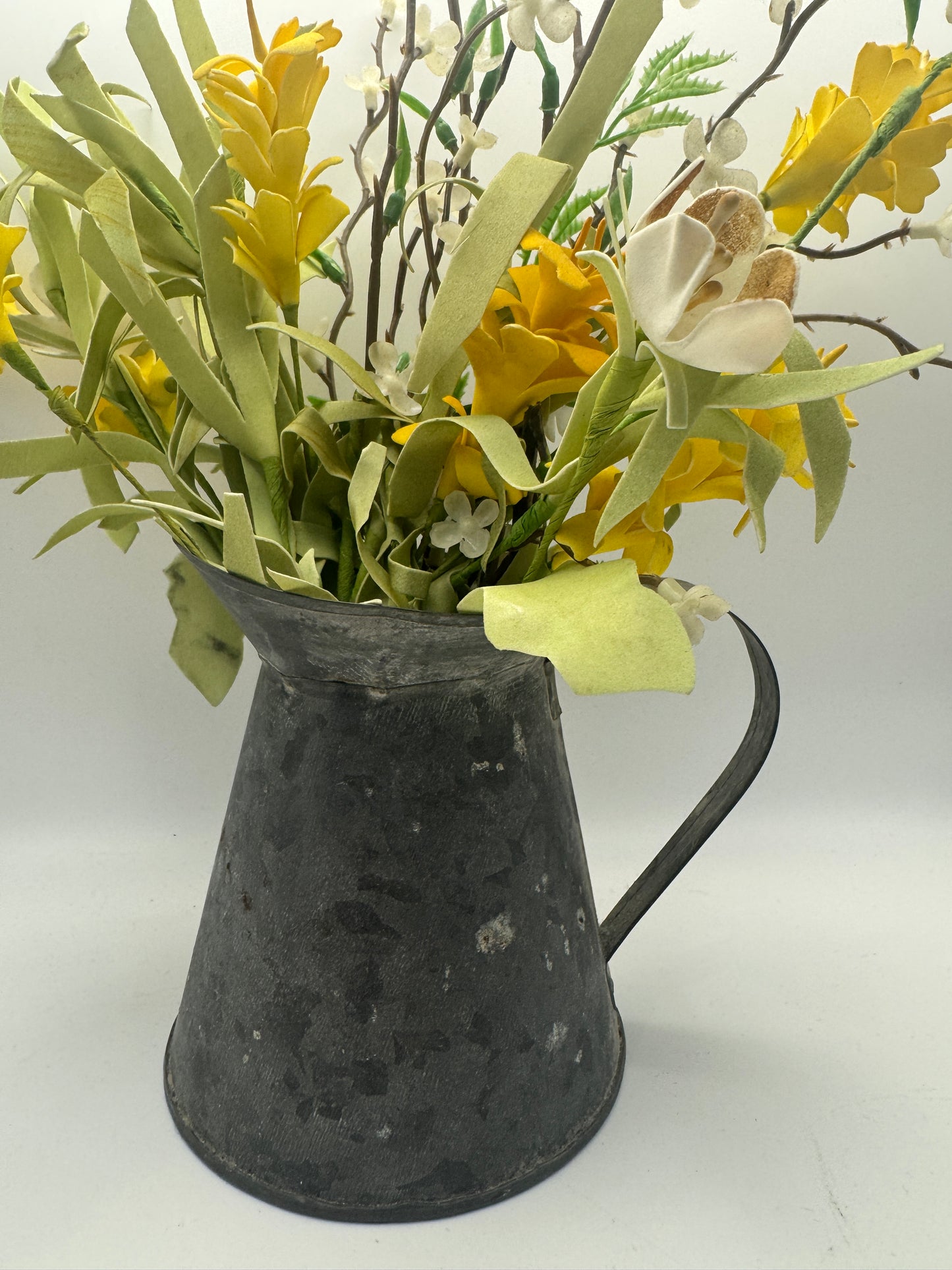 Vintage Black Metal Pitcher (4.5")