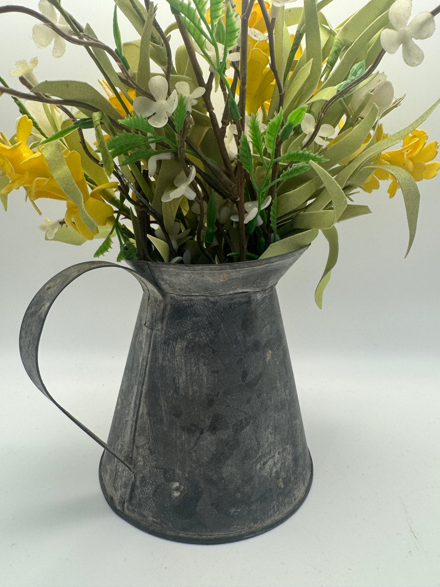 Vintage Black Metal Pitcher (4.5")