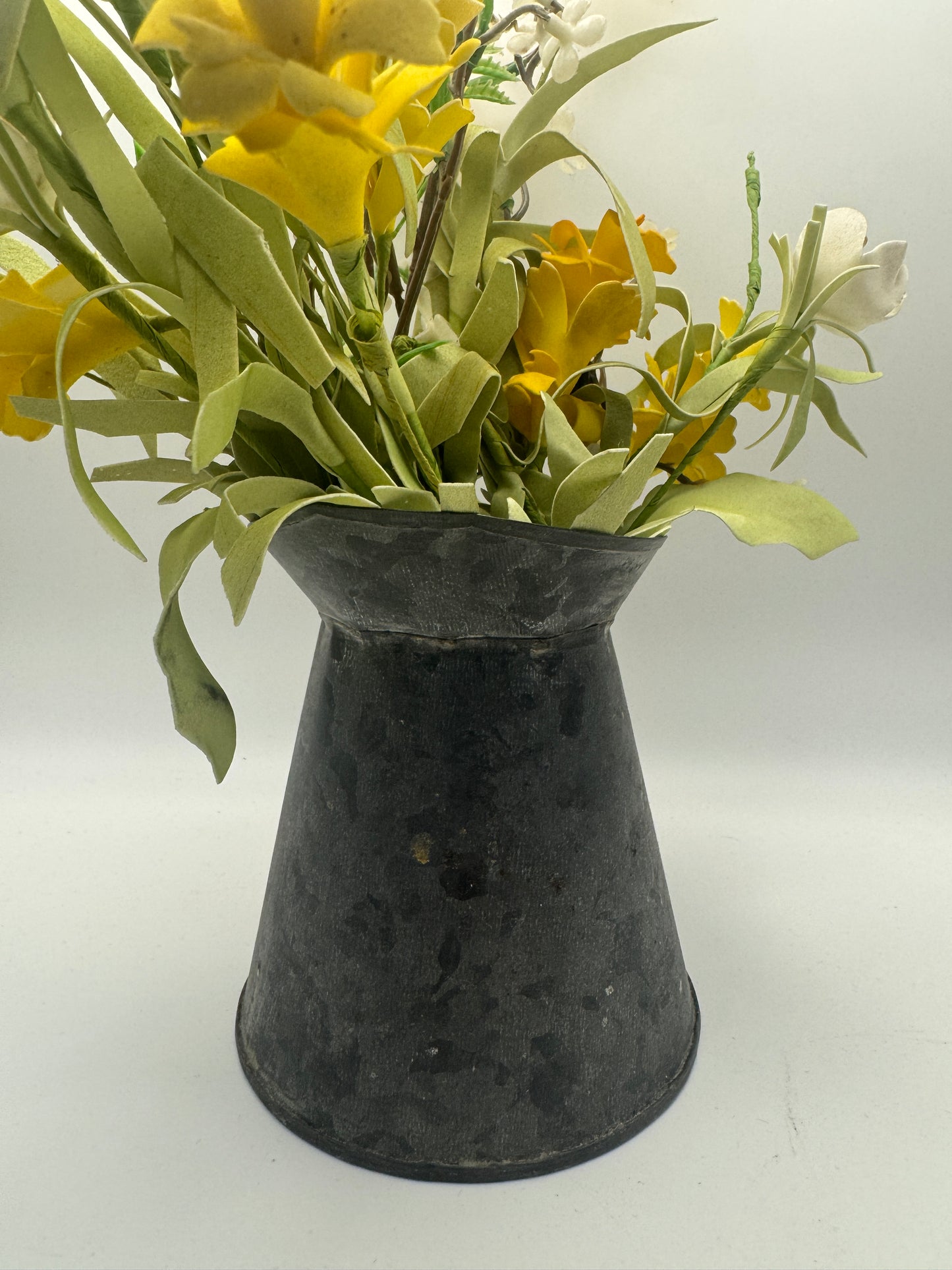 Vintage Black Metal Pitcher (4.5")