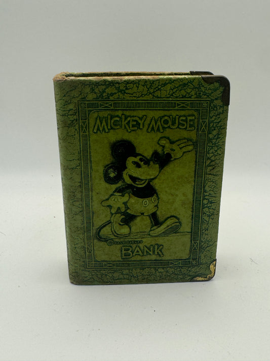 Vintage 1933 Zell Mickey Mouse Book Bank (3" x 4")