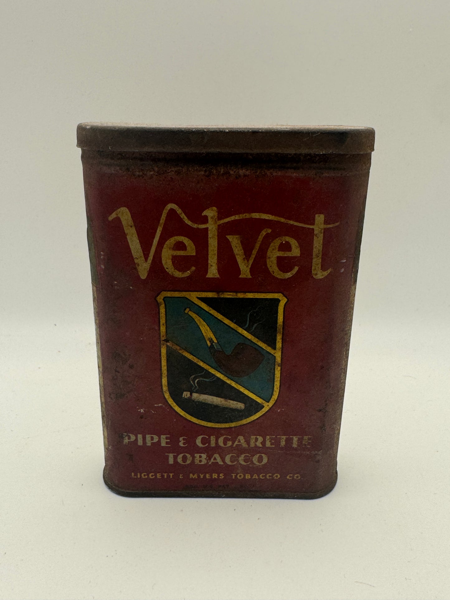 Vintage Great Velvet Tobacco Tin – Liggett & Myers Co. – Mid 1900s