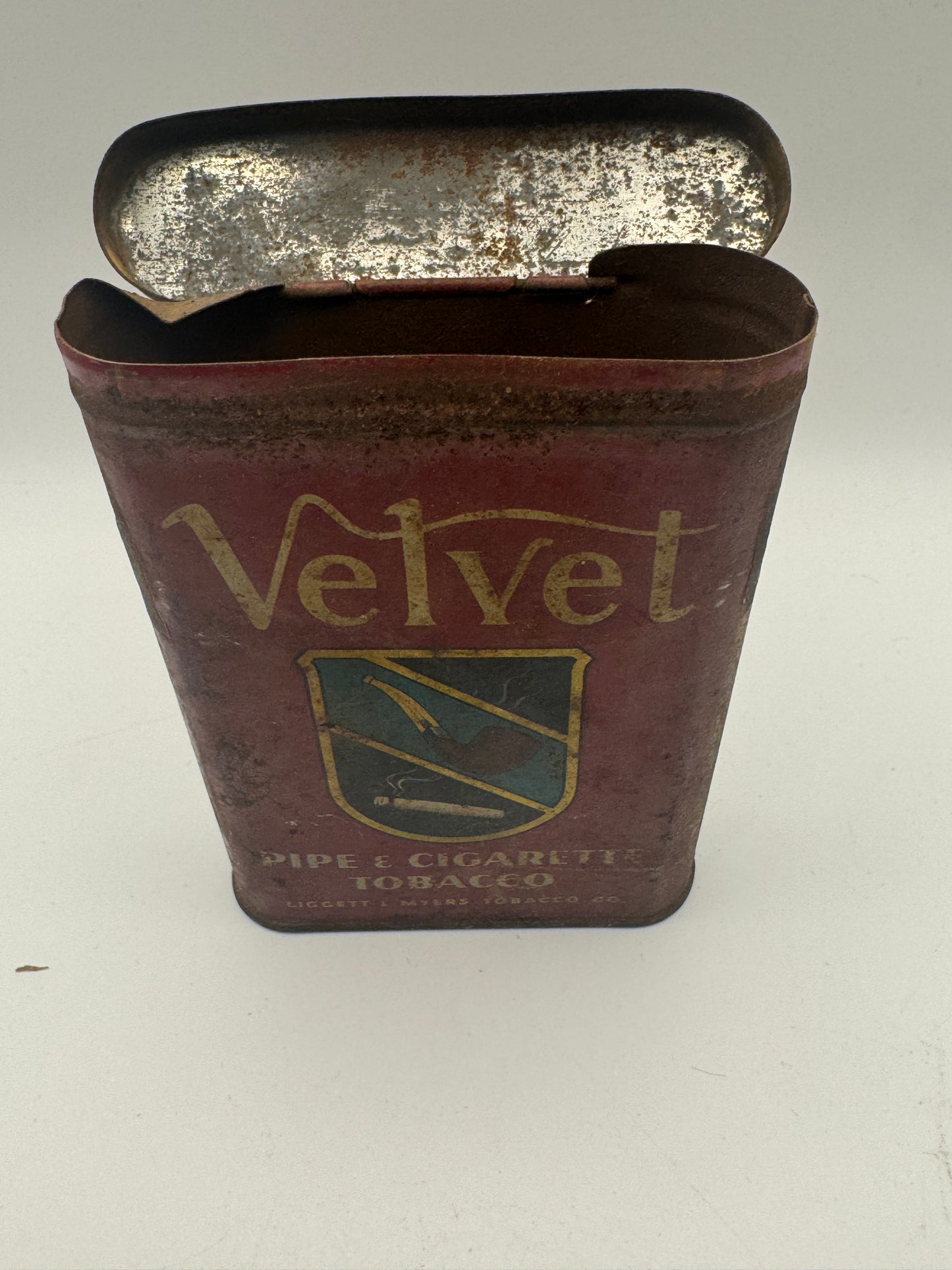 Vintage Great Velvet Tobacco Tin – Liggett & Myers Co. – Mid 1900s
