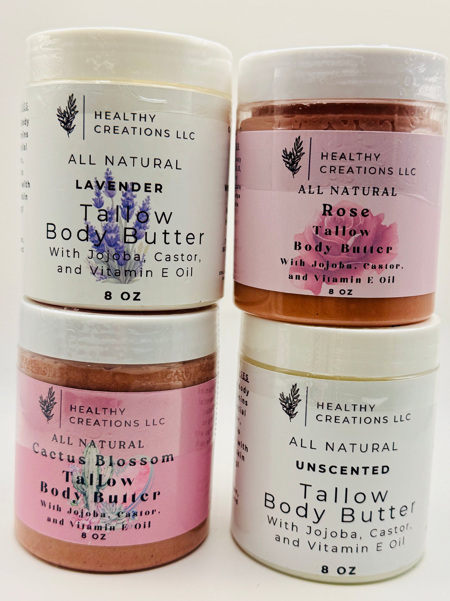 Tallow Body Butter – Unscented, Lavender, Cactus Blossom or Rose