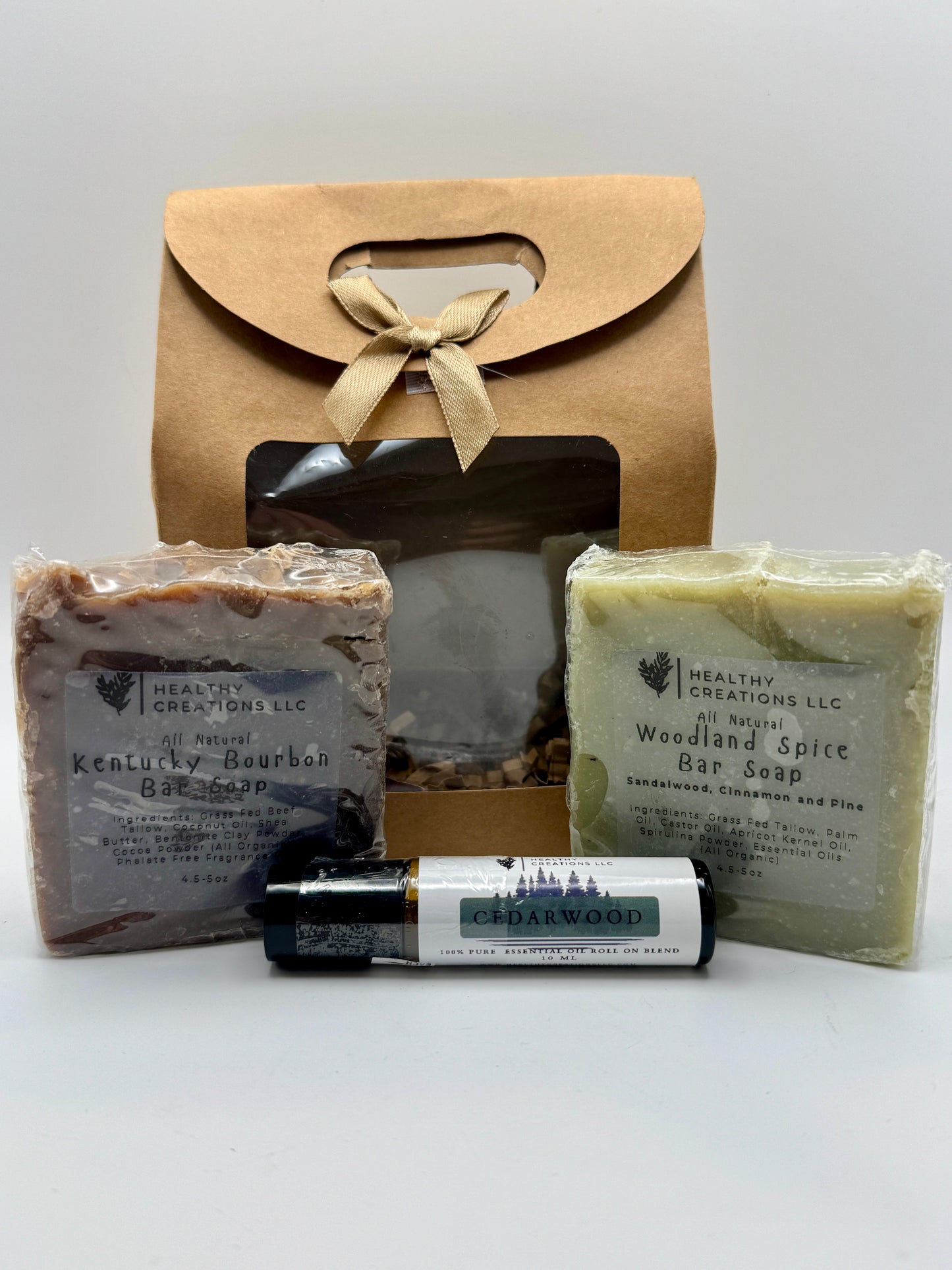 Men’s Natural Soap & Cedarwood Rollerball Gift Set